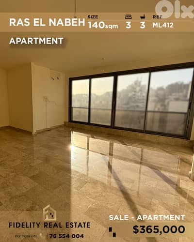 Apartment for sale in Ras El Nabeh ML412 شقة للبيع في رأس النبع