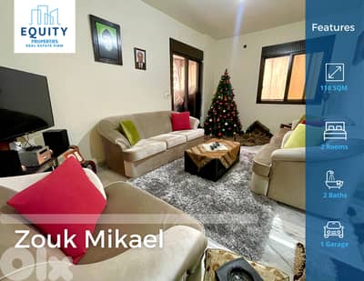 Furnished 110 SQM Apartment For Sale In Zouk Mikael شقة للبيع #RK7826