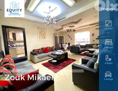 Furnished 175 SQM Apartment For Sale In Zouk Mikael شقة للبيع #RK8026