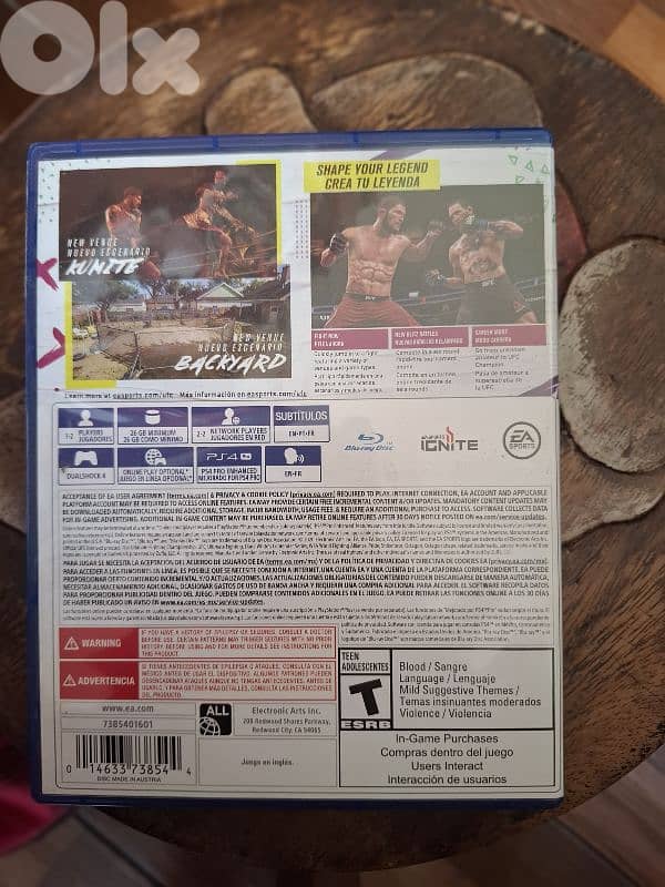 UFC 4 used only 1 time 3