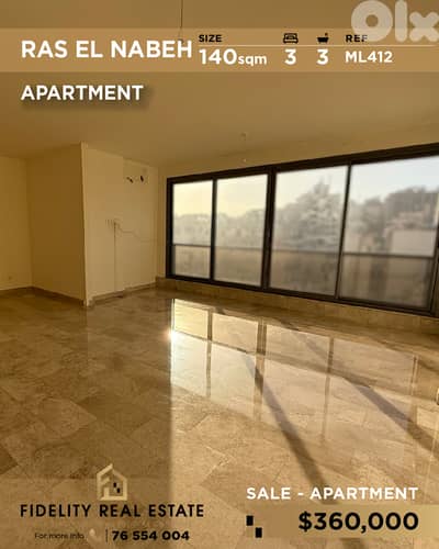 Apartment for sale in Ras El Nabeh ML412 شقة للبيع في رأس النبع