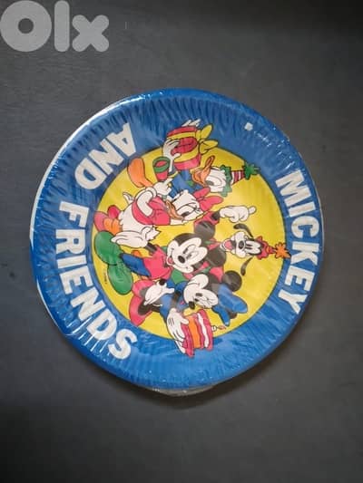 Vintage collectable Disney paper plates 16 cm (10 pcs per package)