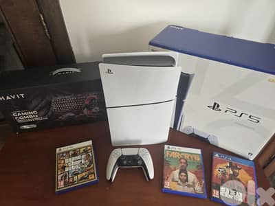 PS5 Slim, 1TB, Perfect Condition