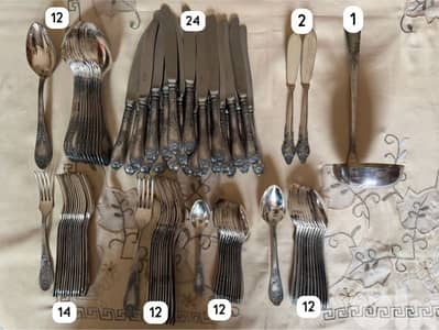 طقم سفرة silver روسي الصنع