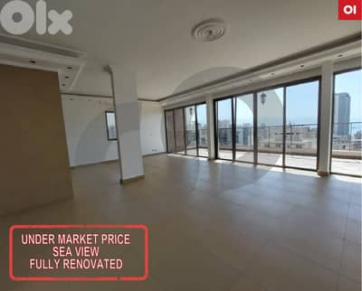 Beirut-Koraytem/قريطم High Floor Fully Renovated Sea View REF#OI127160