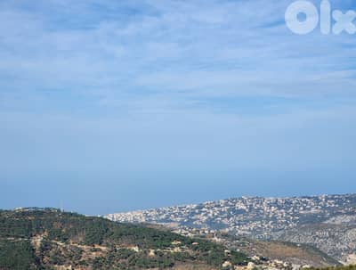 1650 SQM Land in Zaarour Overlooking the Mountains and the Ocean