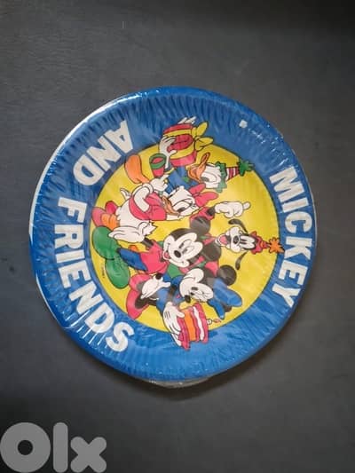 Vintage collectable Disney paper plates 16 cm (10 pcs per package)