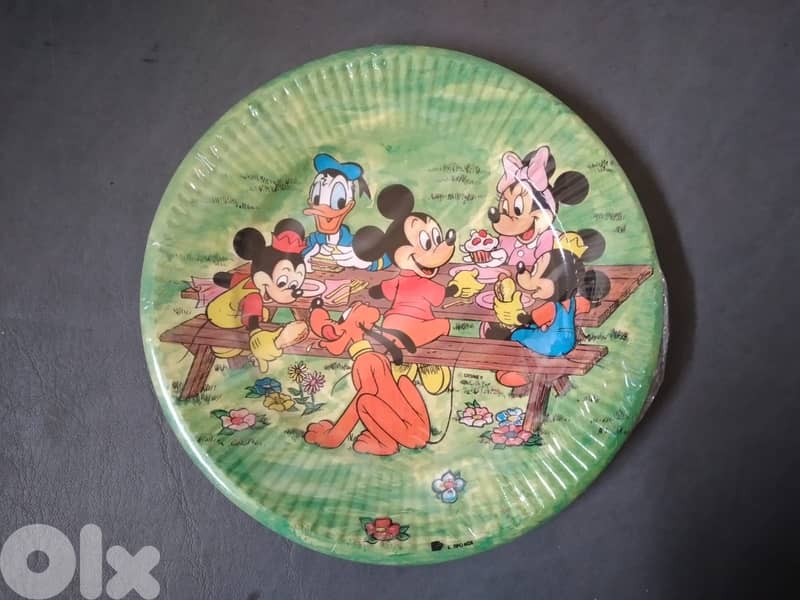 Vintage collectable Disney paper plates 16 cm (10 pcs per package) 2