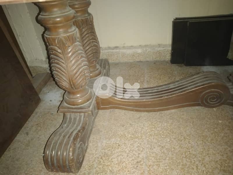 Vintage antique dining table , vitrine and dressoir 3