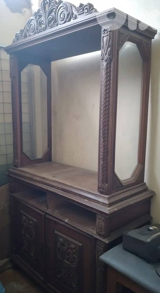 Vintage antique dining table , vitrine and dressoir 4