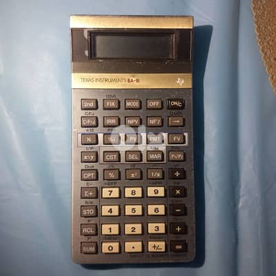 Calculator texas instruments BA3 -old version