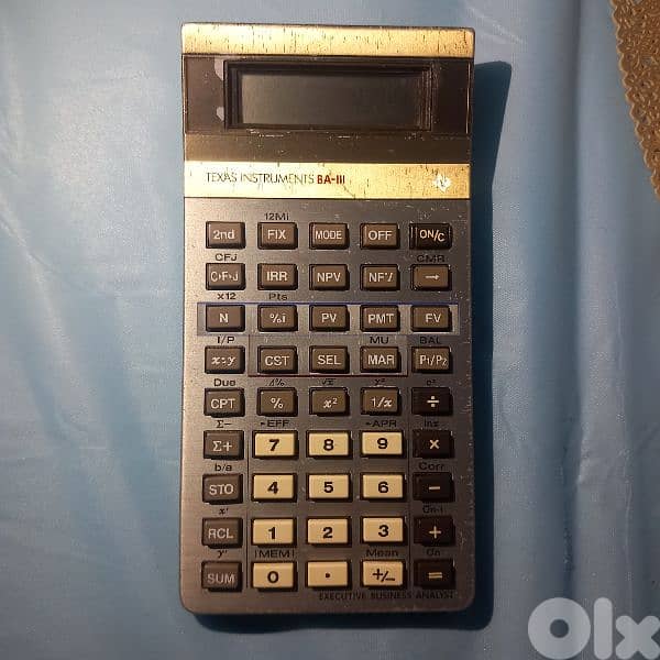 Calculator texas instruments BA3 -old version 1