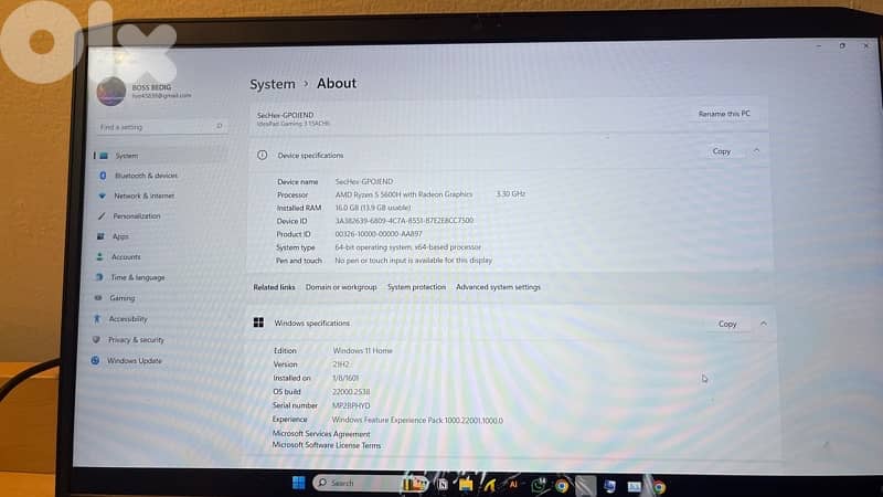 LENOVO IDEAPAD GAMING 3 5