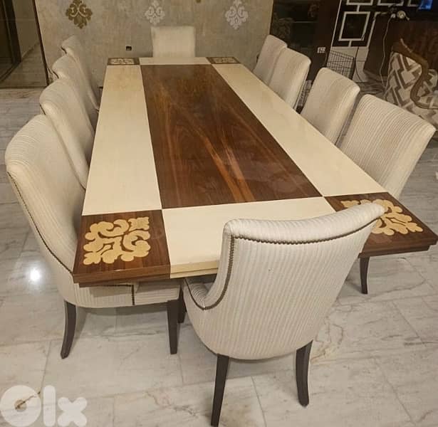 Dining table + 10 chairs 9