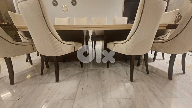 Dining table + 10 chairs 11