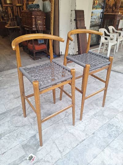 كراسي بار عدد٢ تصميم خمسينات انتيك مميز ناعم