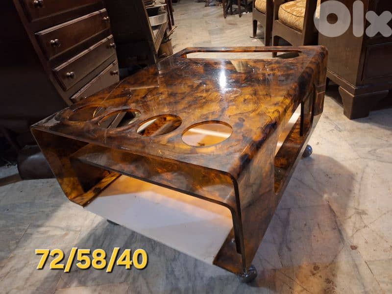 coffee table bar seventies vintage designer Italy 3