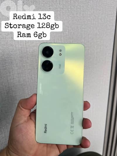 Redmi 13c 6gb ram 128gb rom