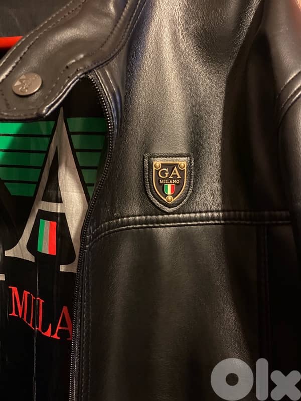 Georgio Armani leather jacket 1