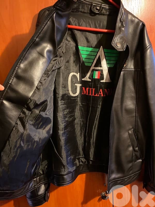 Georgio Armani leather jacket 2