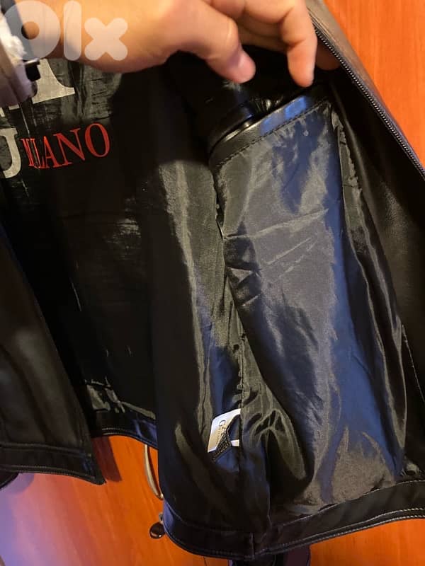 Georgio Armani leather jacket 3