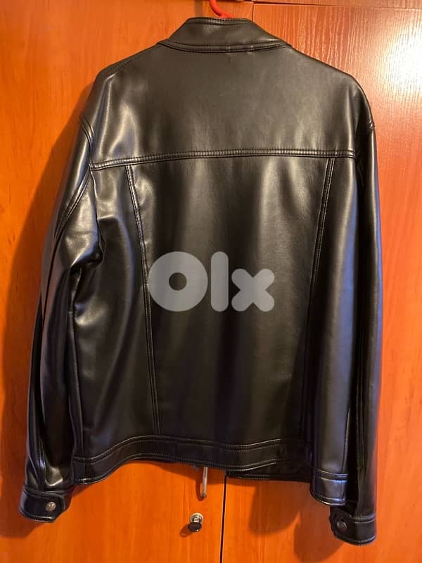 Georgio Armani leather jacket 4