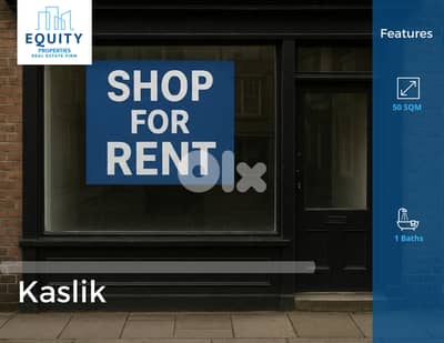 50 SQM Shop For Rent In Kaslik Prime Location #RK9658