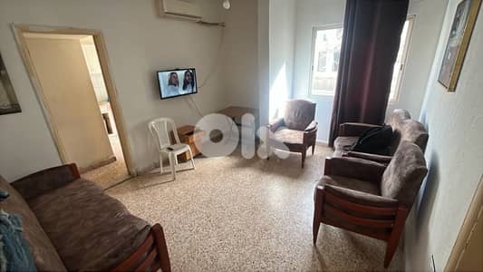 Ashrafieh Geitawi 24/7 powered, furnished 2 beds 2 balconeys apartment