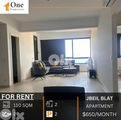 APARTMENT FOR RENT IN BLAT JBEIL (NEAR LAU)