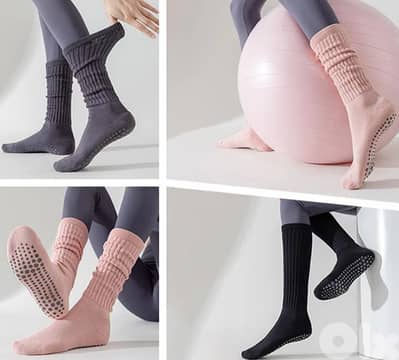 Warm socks pilates antislip yoga winter socks أفخم كلسات