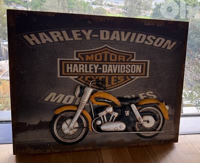 tableau harley davidson vintage