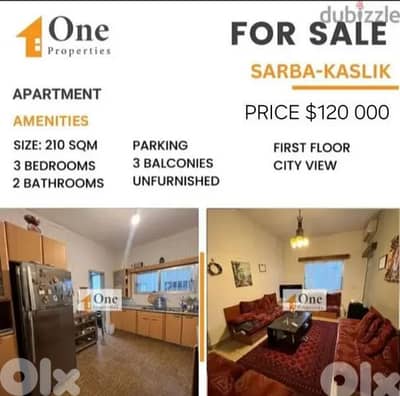 APARTMENT FOR SALE IN SARBA-KASLIK