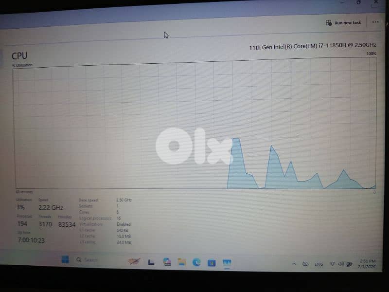 Dell 5421 Core i7 11 generation H series 6