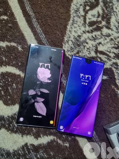 نوت 20 الترا  عدد 2. واضحين بصور  الاثنين مع بعض