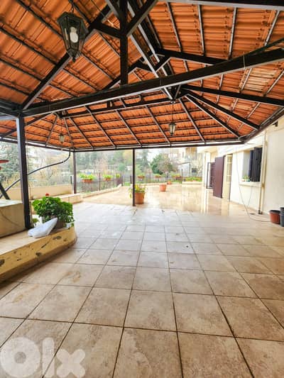 160 SQM Furnished Apartment in Baabdat + Mountain View & TERRACE