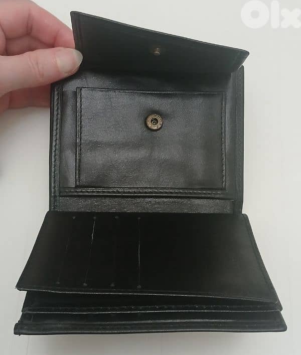 New Black Leather Man Wallet 6