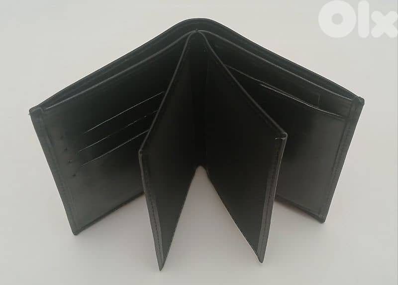 New Black Leather Man Wallet 7