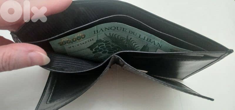 New Black Leather Man Wallet 8