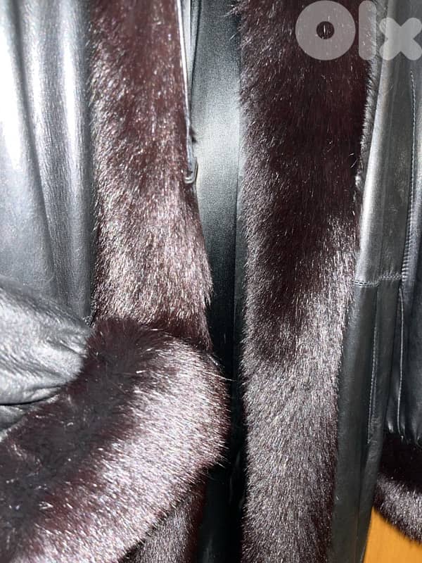 leather coats with real foxtails 3