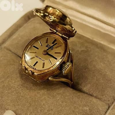 extremely rare gold ring watch
