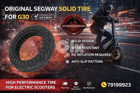 Electric scooter tire solid original segway 10in g30. . . .