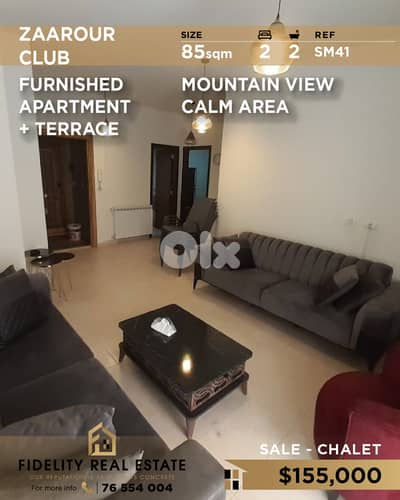 Chalet for sale in Zaarour SM41 شاليه
