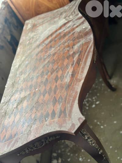 Decorative office table rustique - chess