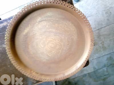 صنية نحاس مدورة قديمة