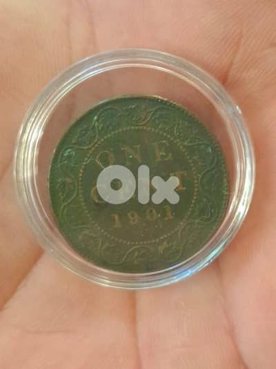 1901 one cent Victorian canada