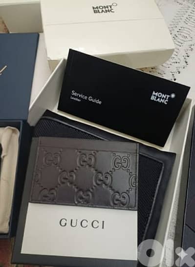 wallets orginal cartier / mont blanc / gucci