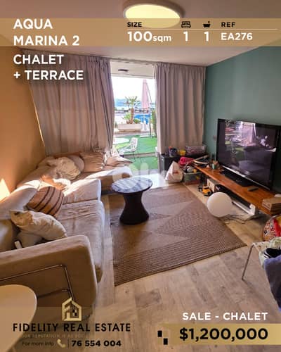 Chalet for sale in Awua Marina 2 EA276 شاليه  للبيع في أكوا مارينا ٢