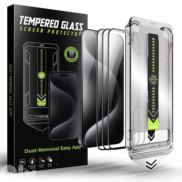 Tempered Glass Easy Install Swipe Screen Protector 1
