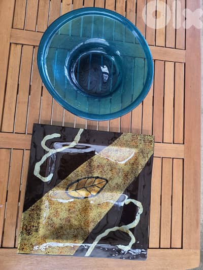 Decorative glass dishes