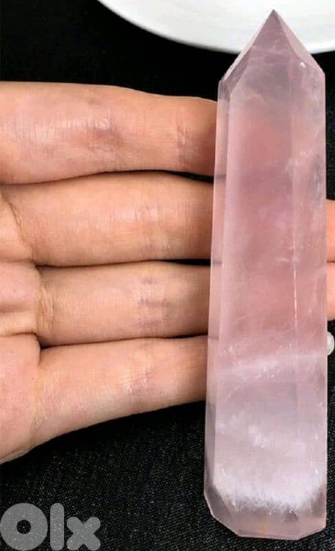Natural Rose Quartz Stick 1